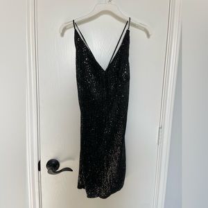 Back sequin party dress